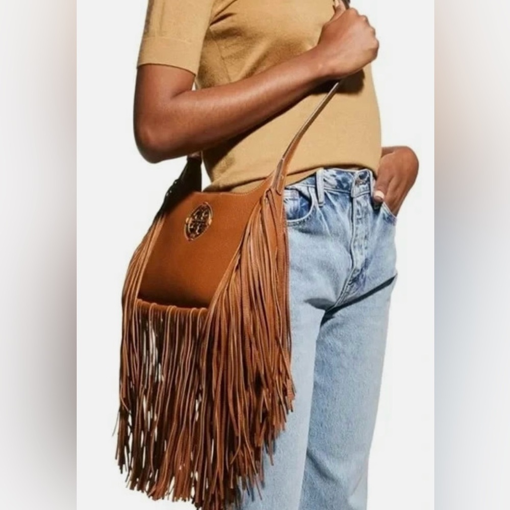 Tory Burch Miller fringe small HoboBag - NWT Gorgeous!!